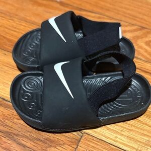 Nike Kids Black Slide Sandals